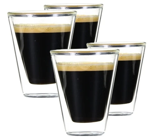 4 Verres Double Paroi Caffeino 8.5 Cl - BORMIOLI ROCCO