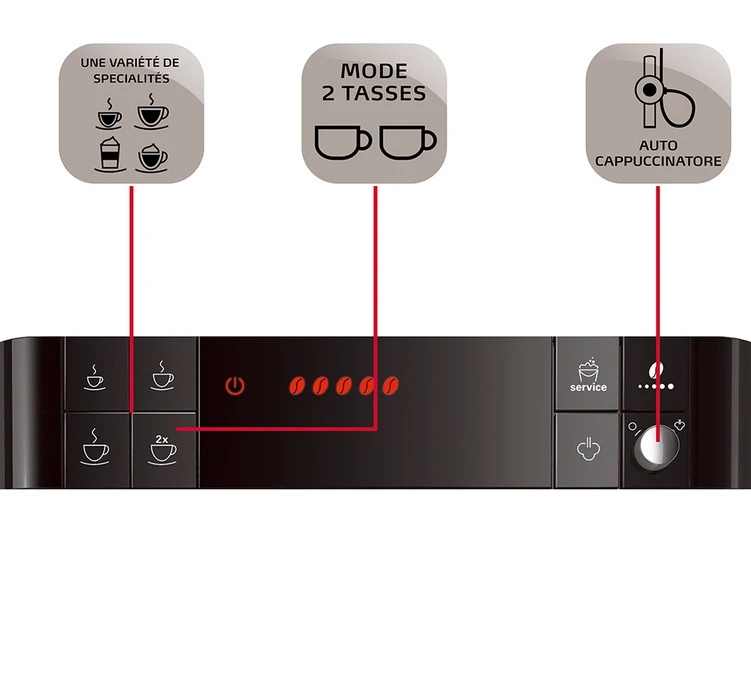 Melitta Caffeo Passione F530-101 Argent Cappuccinator – Image 6