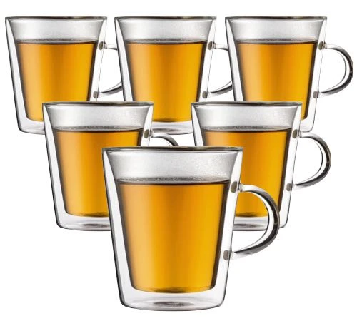 Verres Double Paroi BODUM - Canteen 6x20cl (avec Anse)