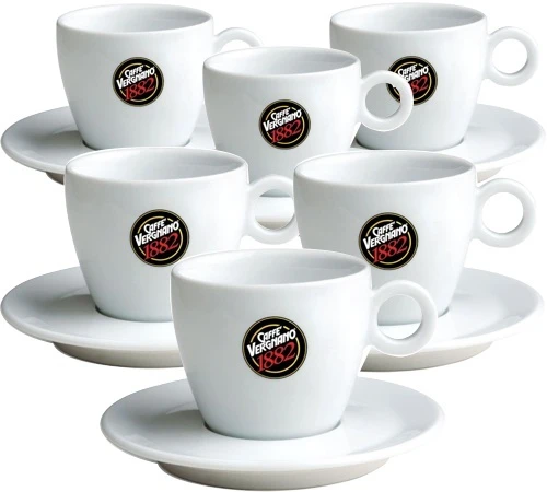 Caffè Vergnano Tasses - CAFFE VERGNANO - Tasses Et Sous-tasses Cappuccino 18cl X6