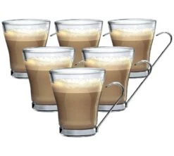 6 Verres Ă Cappuccino Oslo Avec Anse 22 Cl - Bormioli Rocco