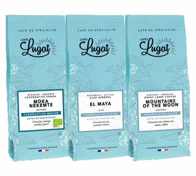3x250 G Café En Grain Pack Slow Coffee - Cafés Lugat