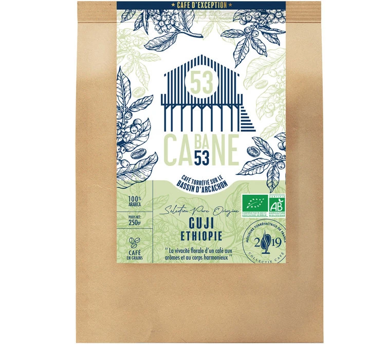 250g Café En Grains : Ethiopie - Guji - Cabane 53