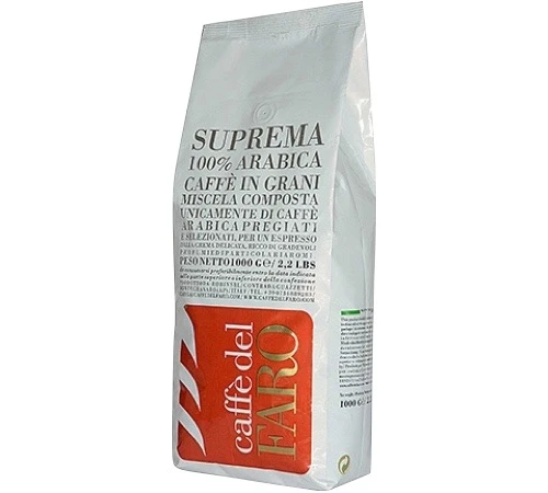 1kg Café En Grain Suprema 100% Arabica - CAFFE DEL FARO