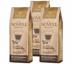 3x250g Café En Grain Bio Cremoso - Novell