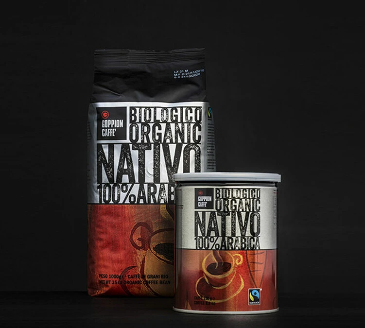 2x250 G Café En Grain Bio Nativo 100% Arabica - Goppion Caffè – Image 2
