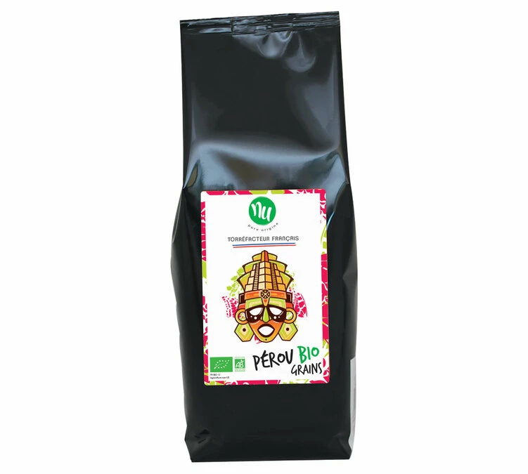 1kg Café En Grain Pérou Bio 100% Arabica - NU