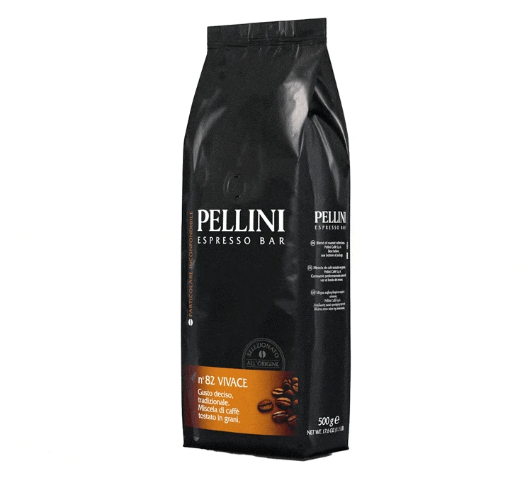 Café En Grain Espresso Bar Vivace N°82 - 500 Gr - PELLINI – Image 2