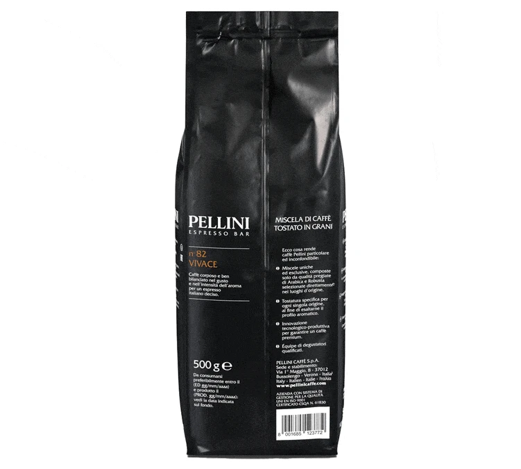 Café En Grain Espresso Bar Vivace N°82 - 500 Gr - PELLINI – Image 6