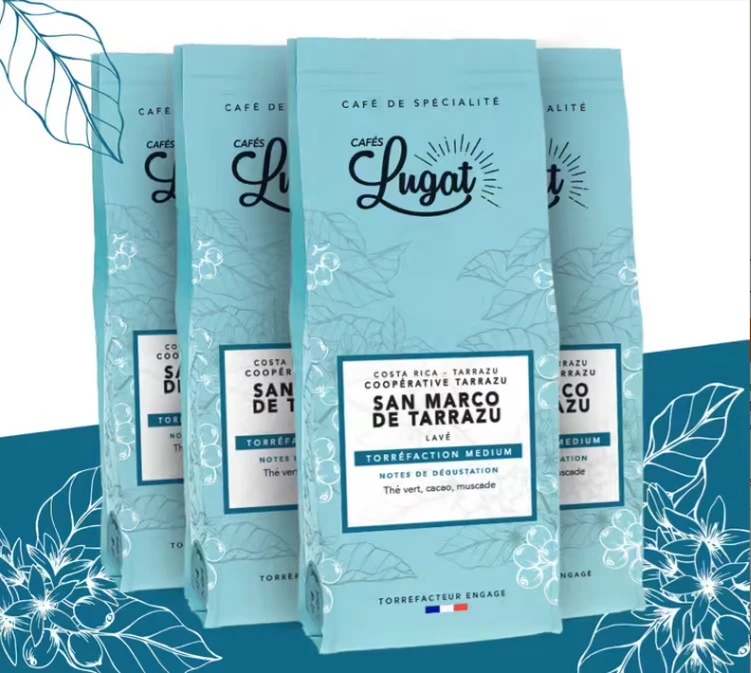 Café En Grains : Costa Rica - San Marco De Tarrazu - 1kg - Cafés Lugat – Image 2