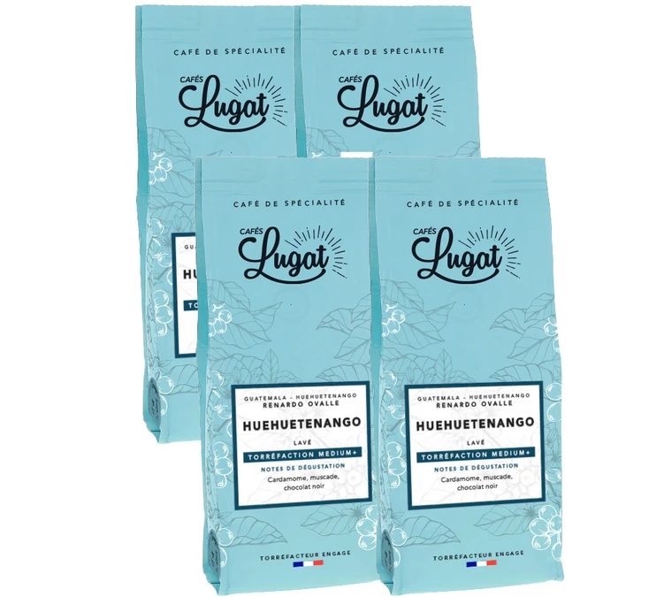 1Kg Café En Grain Guatemala Huehuetenango CAFES LUGAT