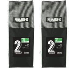 2 X 1kg Café En Grain Bio 100% Arabica Number N°2 - Number
