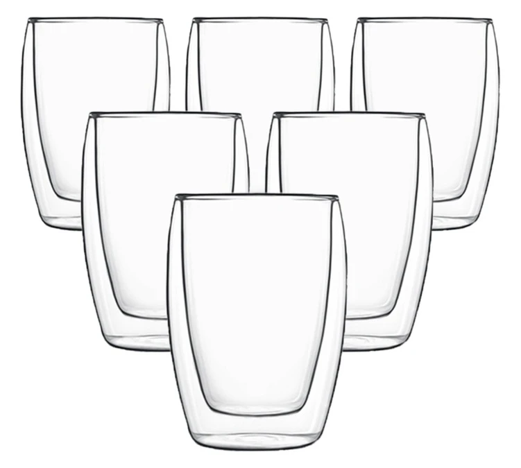 Bormioli Rocco 6 Verres Double Paroi 27cl Thermic Glass Accademia - Luigi Bormioli