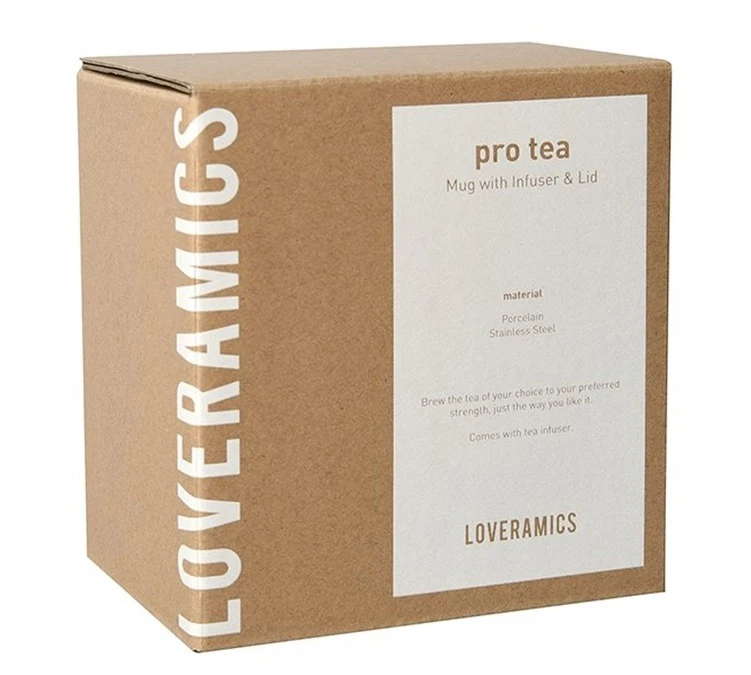 Mug Avec Infuseur Et Couvercle 300ml Rouge -LOVERAMICS – Image 4