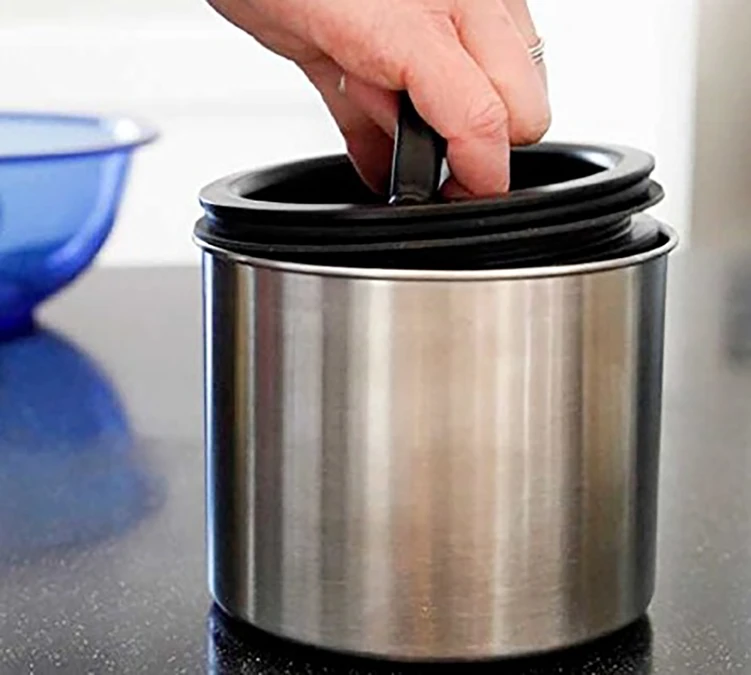 Lot 2 Boîtes Conservatrices Inox Argent Avec Vide D'air 500g Et 250g - Airscape – Image 3