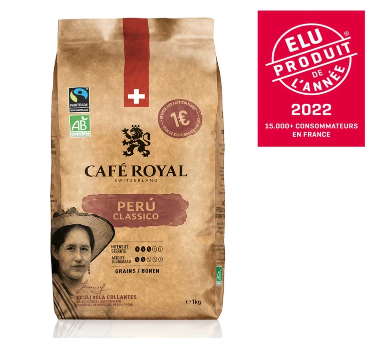 1kg Café En Grains Bio Pérou Classico - Café Royal