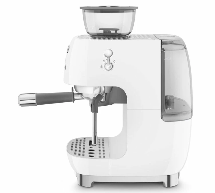 Machine Expresso SMEG EGF03WHEU Blanche Années 50 Avec Moulin Intégré – Image 2